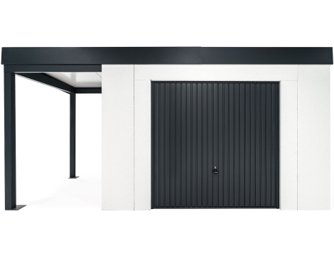 GARDEON® Gartenhaus mit sicherer Garagentür von Hörmann
